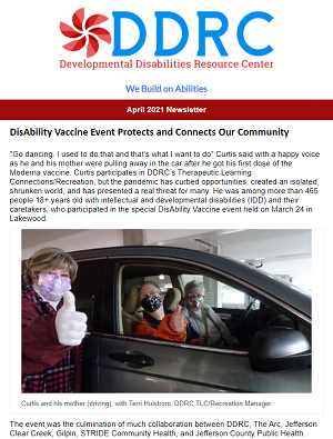 April 2021 DDRC Newsletter