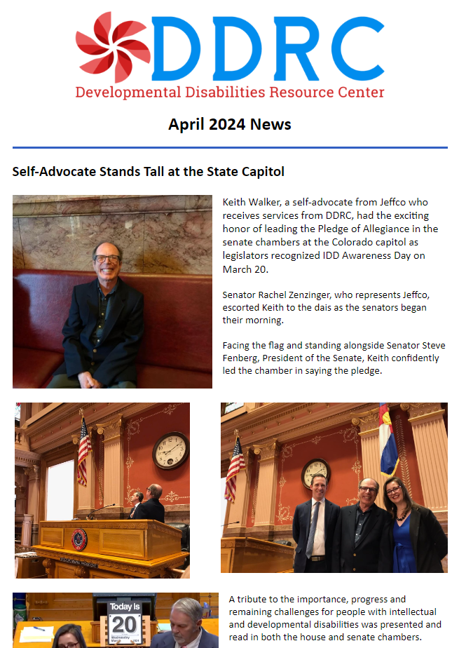 April 2024 DDRC Newsletter