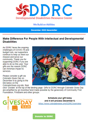 December 2020 DDRC Newsletter