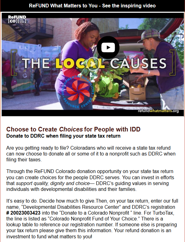 March 2020 DDRC Newsletter