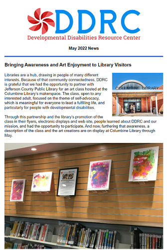May 2022 DDRC Newsletter