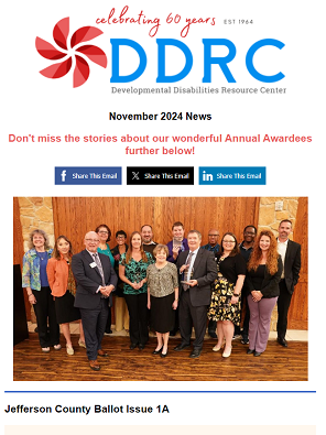 November 2024 DDRC Newsletter