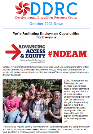October 2023 DDRC Newsletter