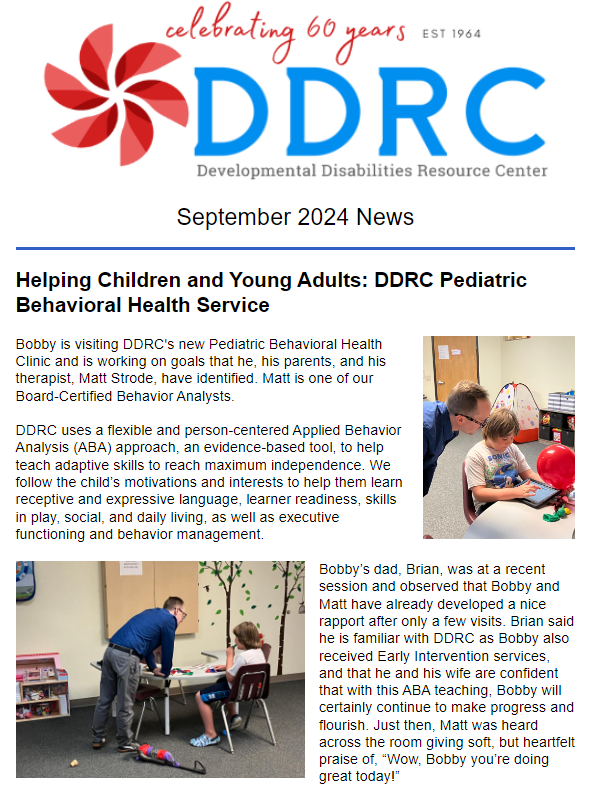 September 2024 DDRC Newsletter